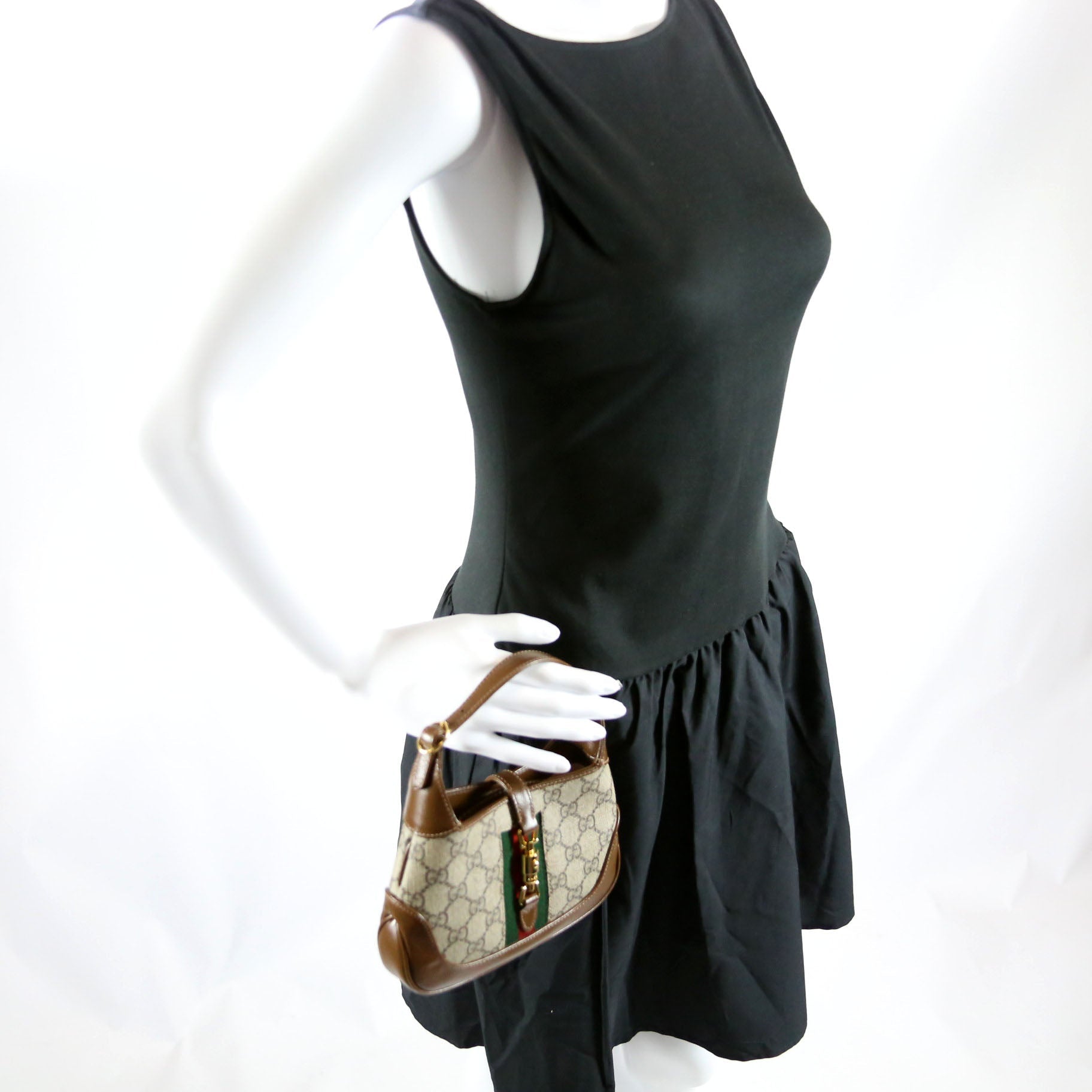 Gucci 637092 Jackie 1961 Mini Hobo Brown