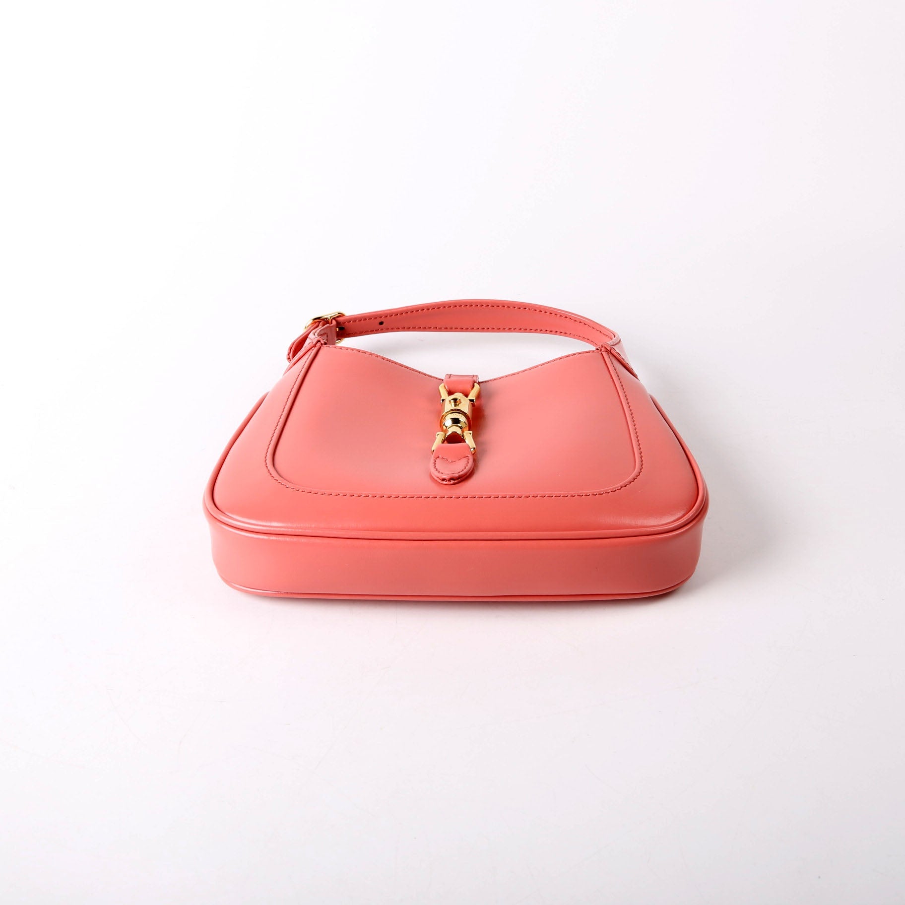 Gucci 637091 Jackie 1961 Mini Hobo Leather Coral