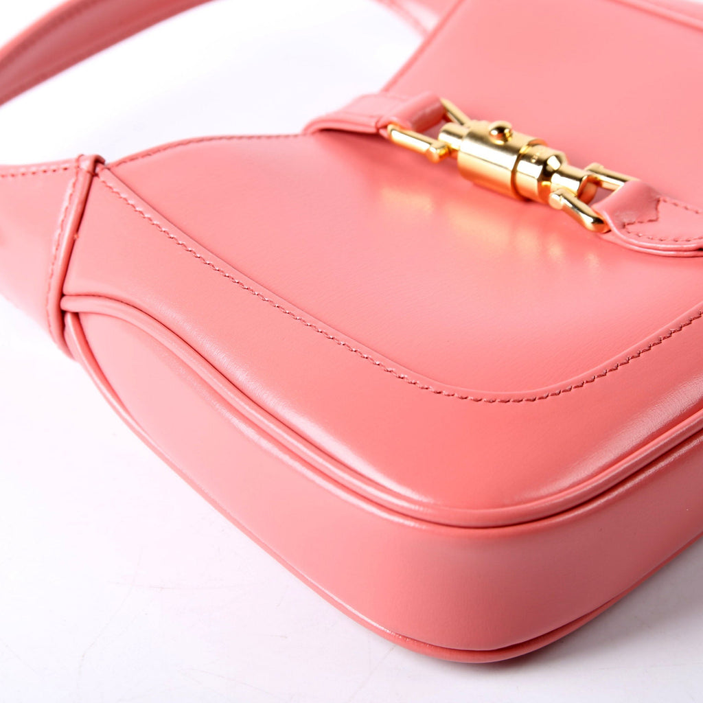 Gucci 637091 Jackie 1961 Mini Hobo Leather Coral