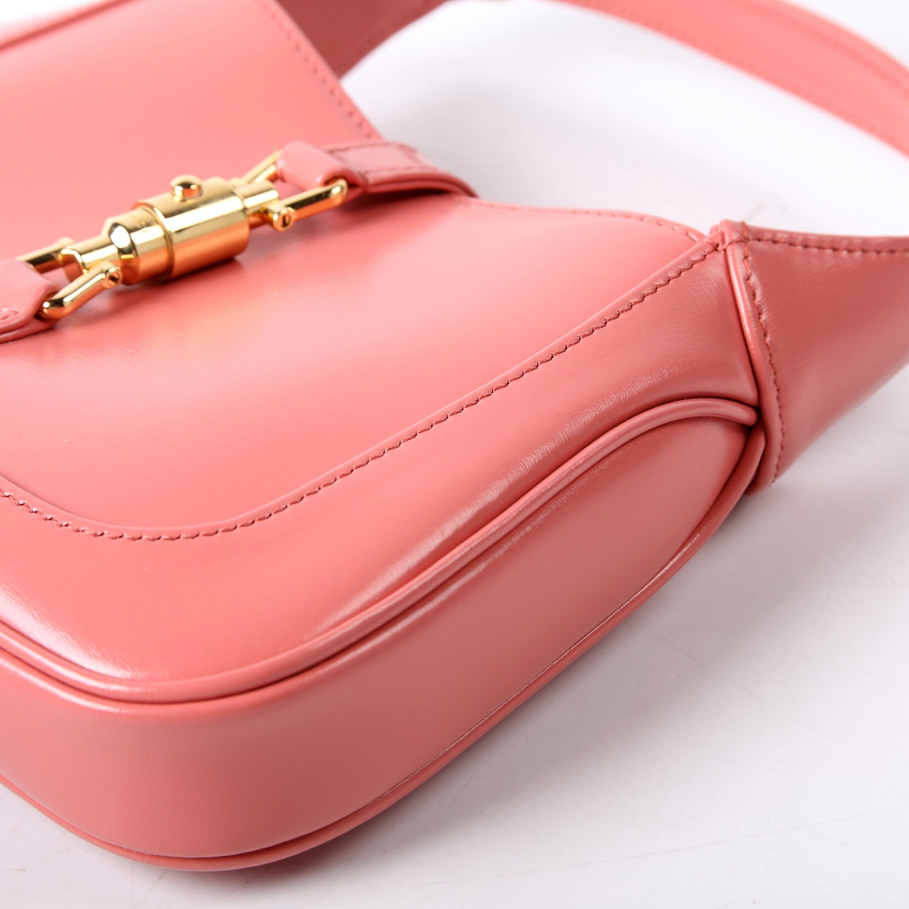 Gucci 637091 Jackie 1961 Mini Hobo Leather Coral