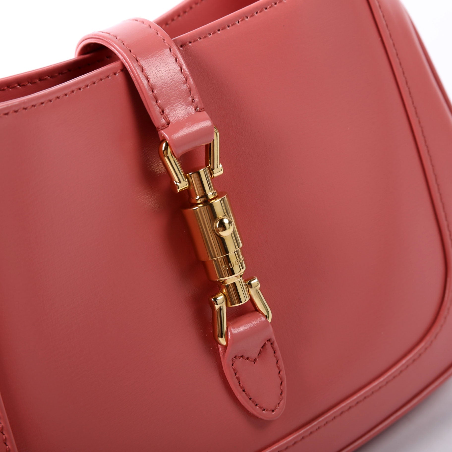 Gucci 637091 Jackie 1961 Mini Hobo Leather Coral