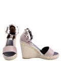 Rockstud Espadrille Wedges Size 36 Taupe