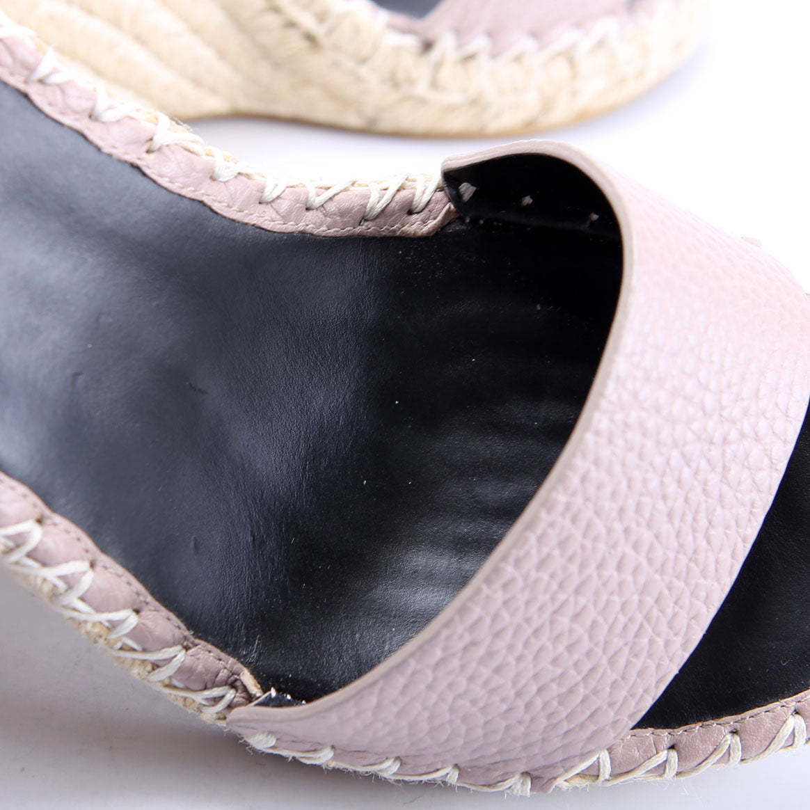 Rockstud Espadrille Wedges Size 36 Taupe