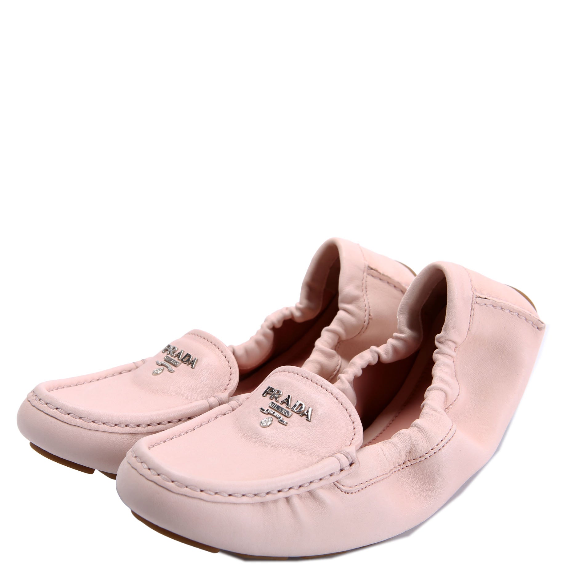 Driving Loafer Leather Size 36.5 Pink
