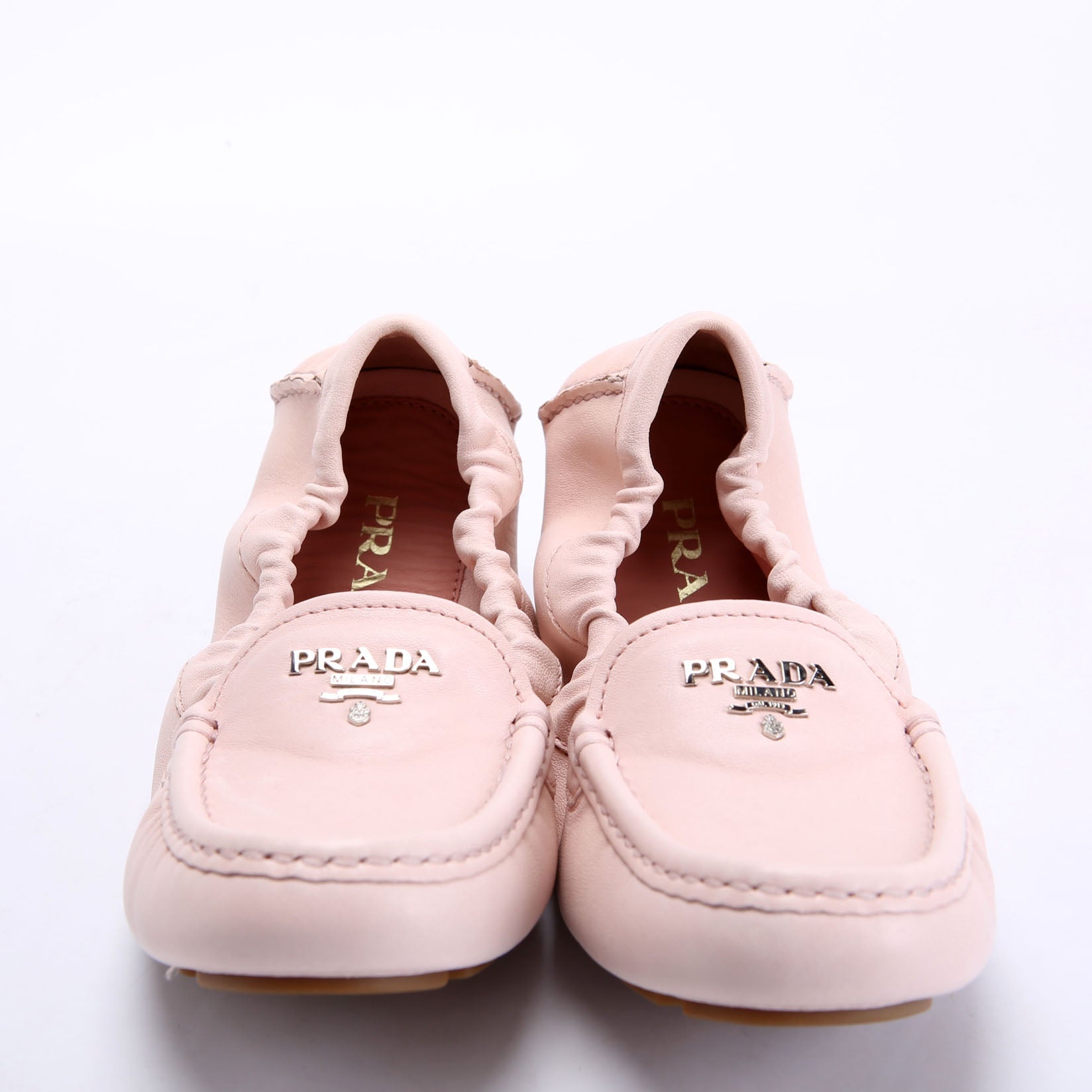 Driving Loafer Leather Size 36.5 Pink