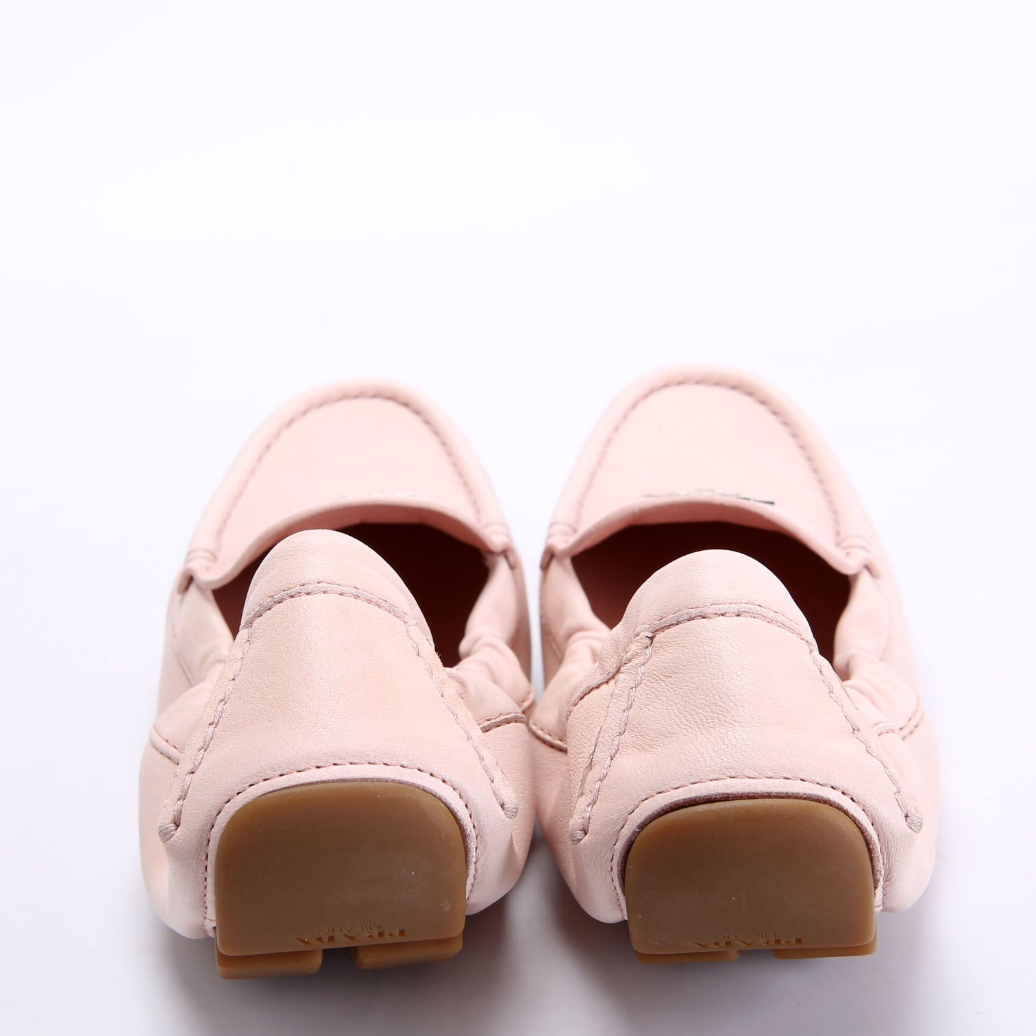 Driving Loafer Leather Size 36.5 Pink