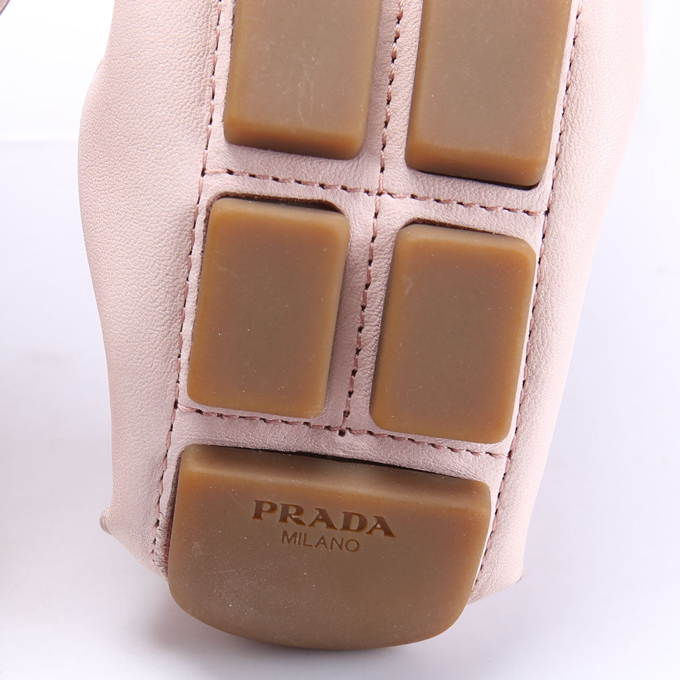 Driving Loafer Leather Size 36.5 Pink