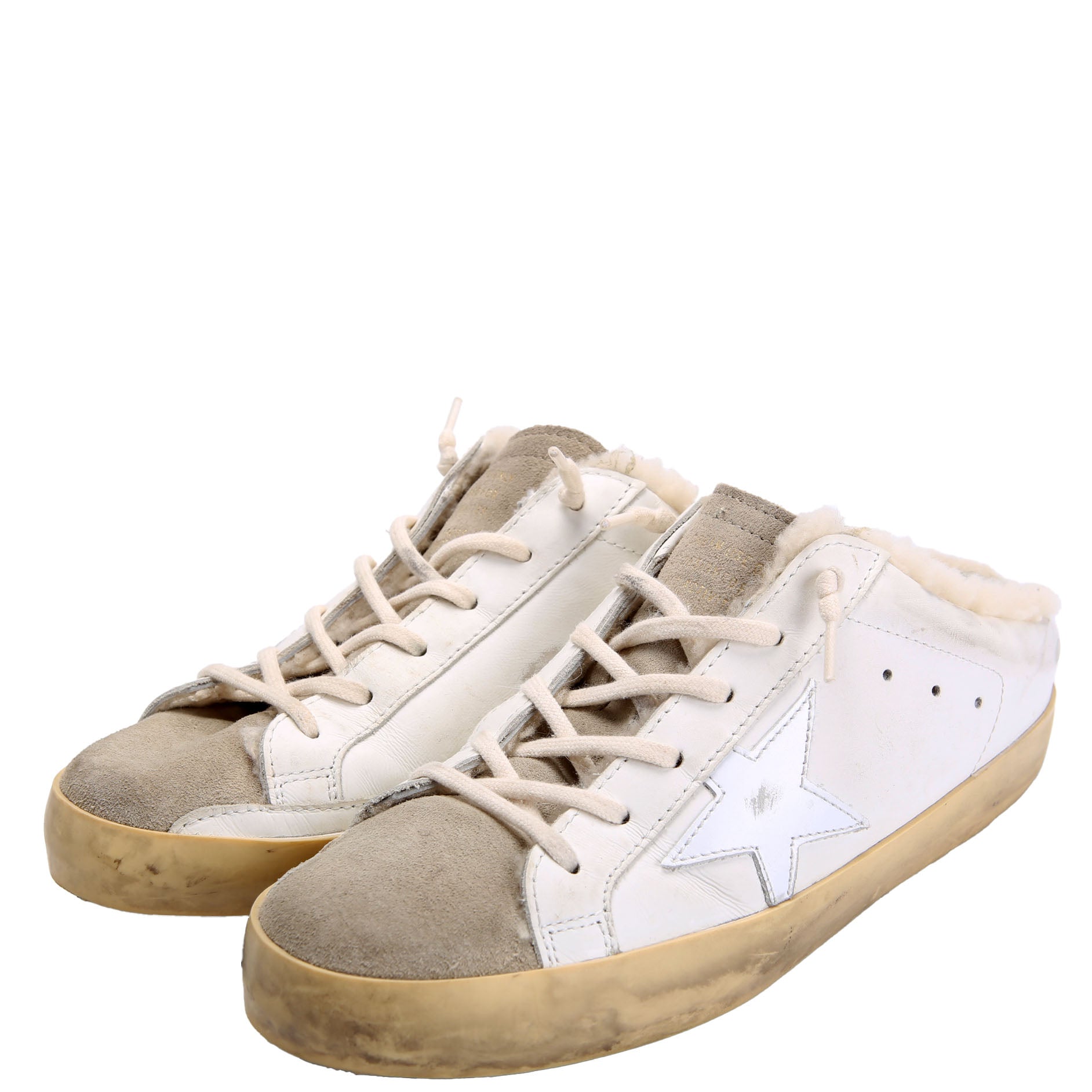Superstar Sabot Sneakers Size 39 White/Beige