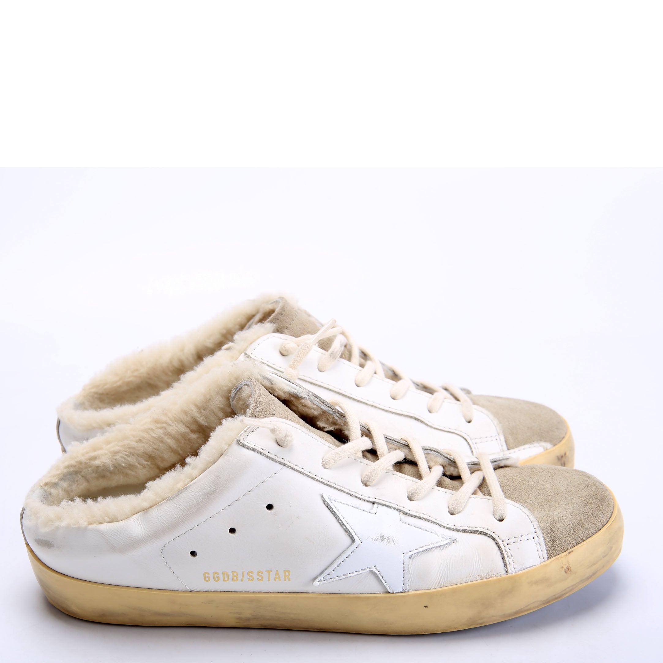 Superstar Sabot Sneakers Size 39 White/Beige