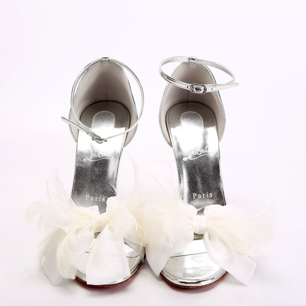 Anemona Sandal Heels 100MM Size 39 Silver