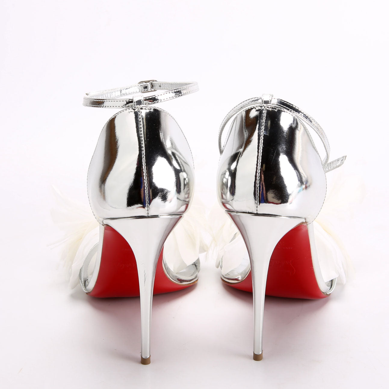 Anemona Sandal Heels 100MM Size 39 Silver