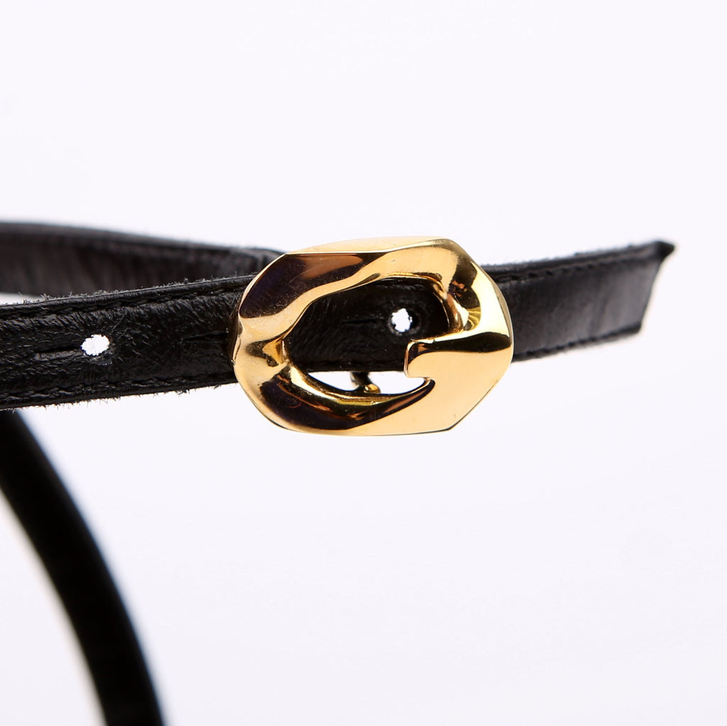 G Cube Sandal Heels Size 37.5 Black/Gold