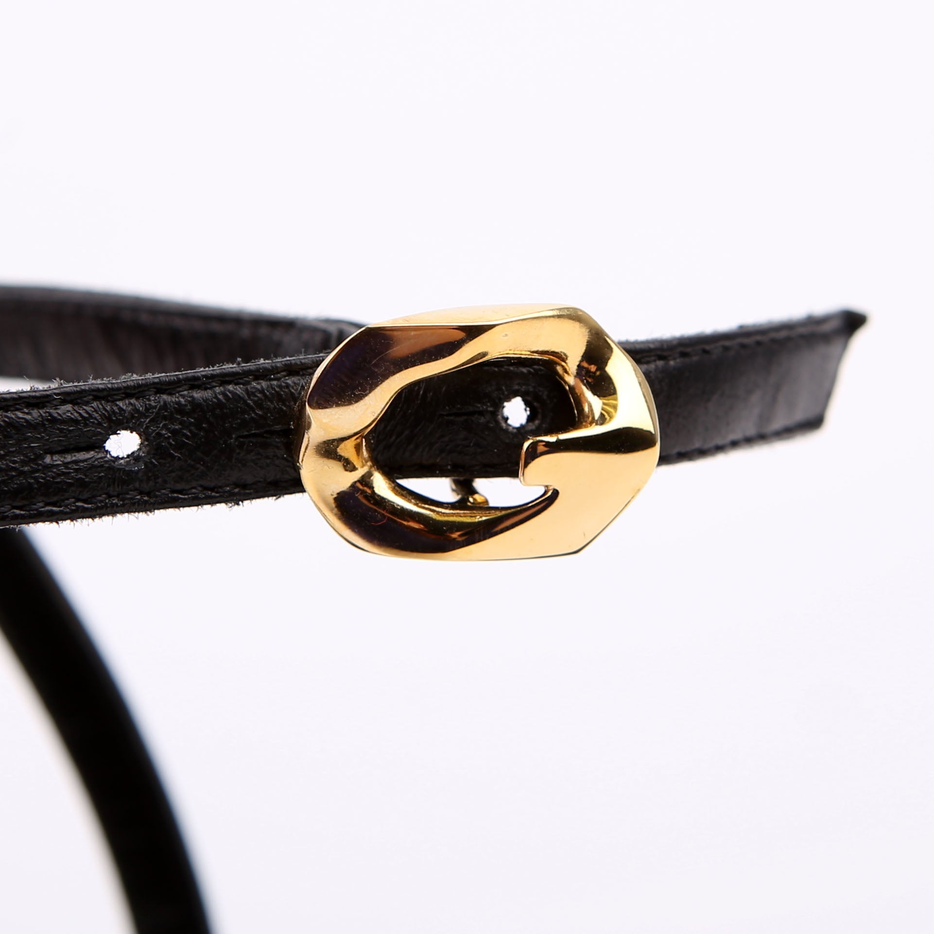 G Cube Sandal Heels Size 37.5 Black/Gold