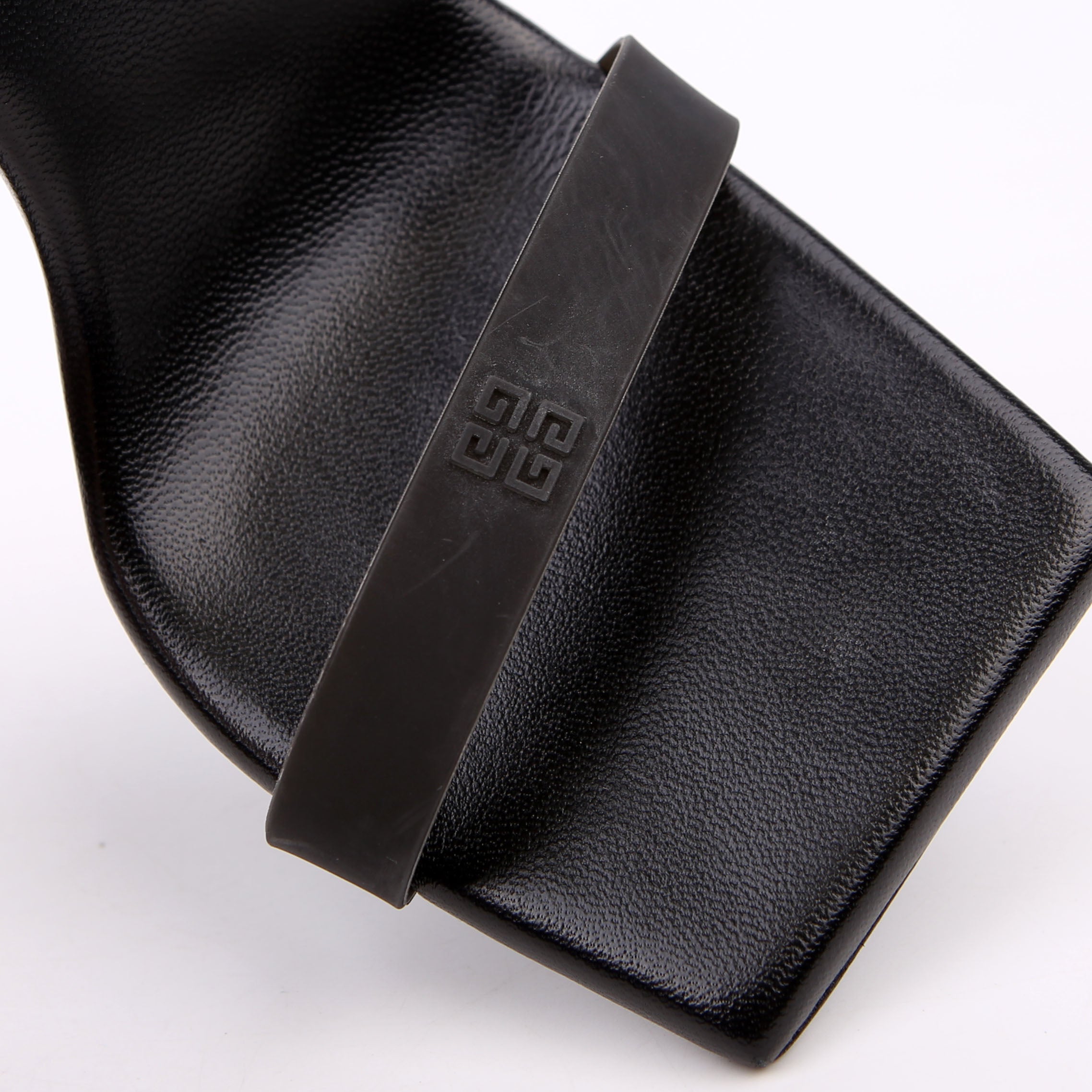 Ankle Strap Sandal Heels Size 37.5 Black