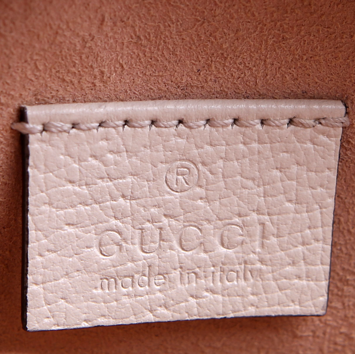 Gucci 550618 Ophidia Leather Round Small Crossbody White