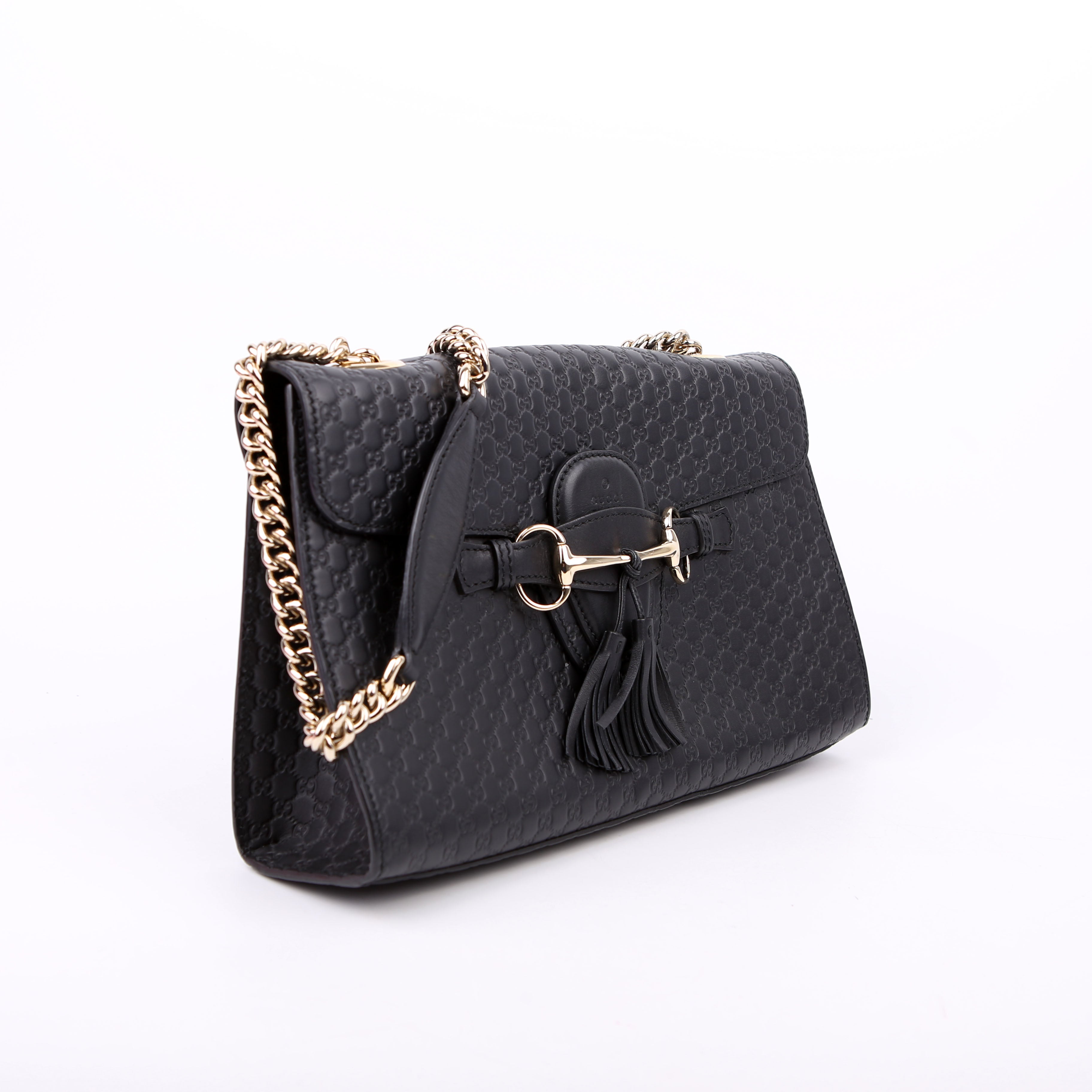 449635 Emily Micro Medium Chain Black