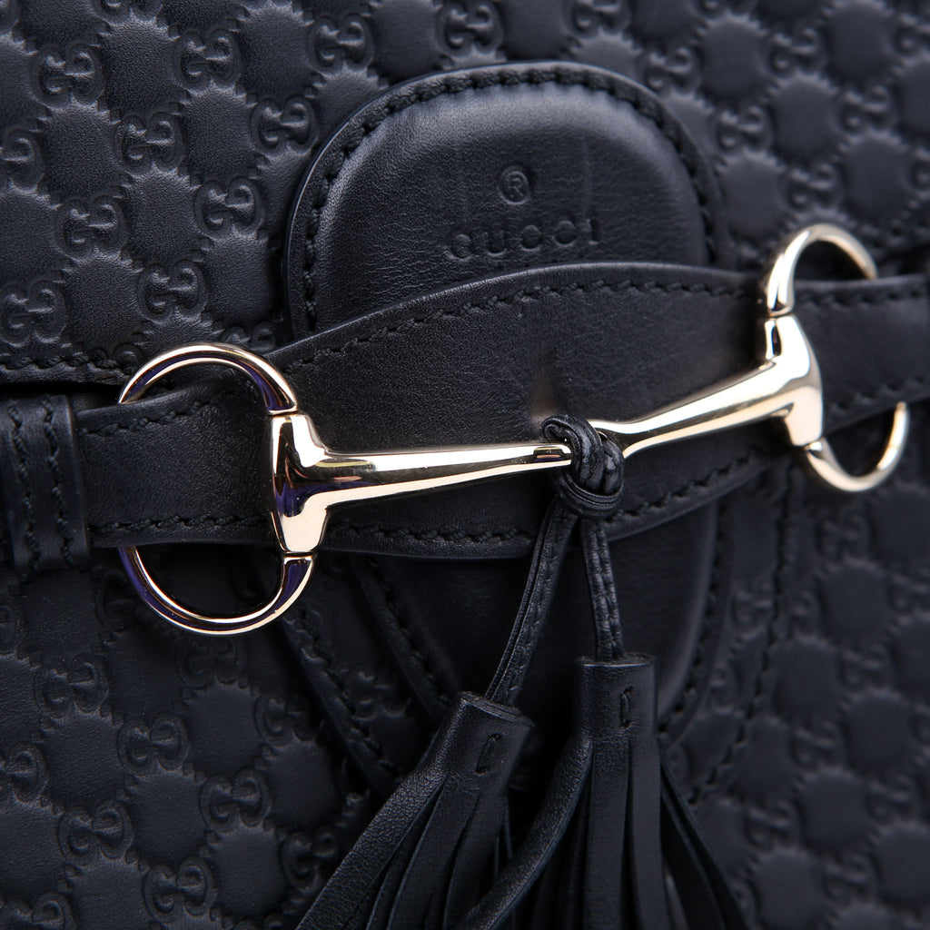 449635 Emily Micro Medium Chain Black