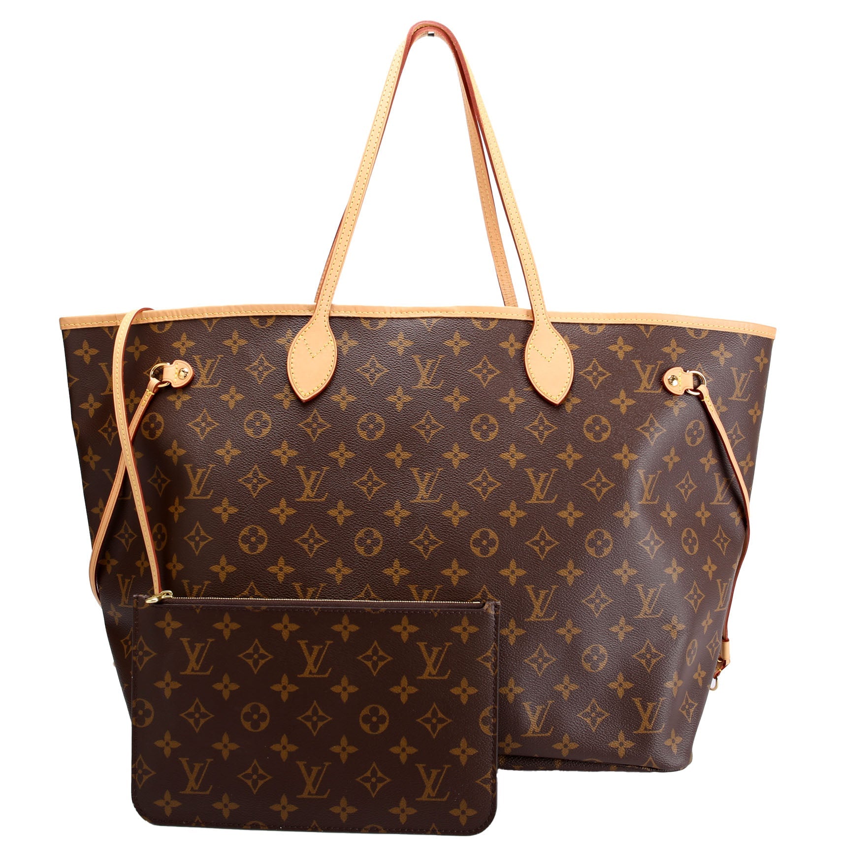 Neverfull With Wallet GM Monogram Beige