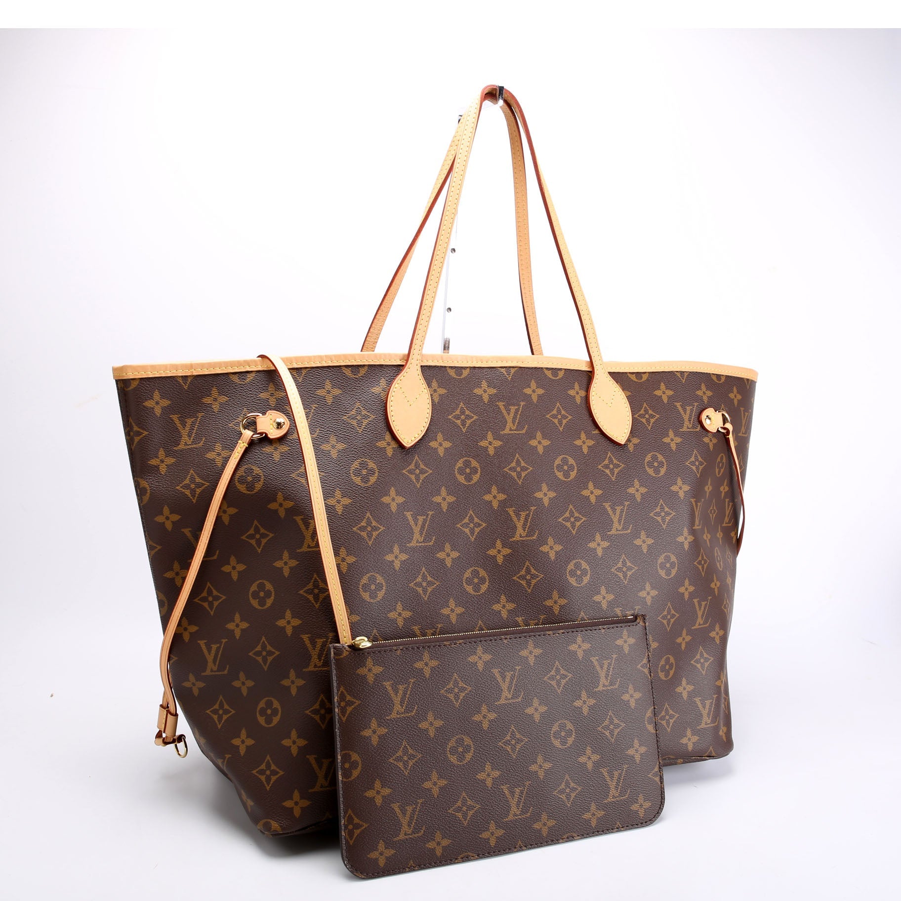 Neverfull With Wallet GM Monogram Beige