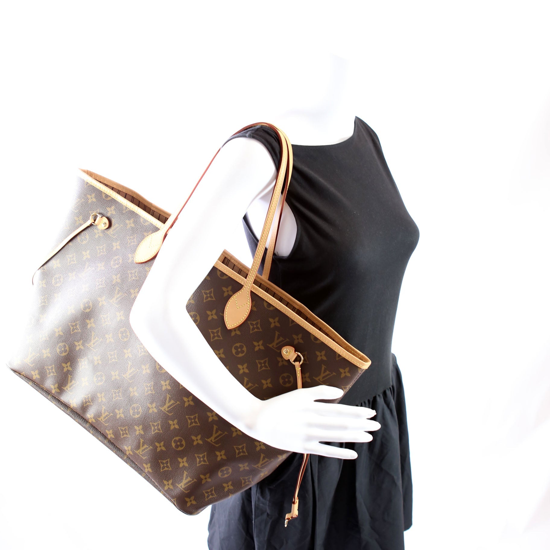 Neverfull With Wallet GM Monogram Beige
