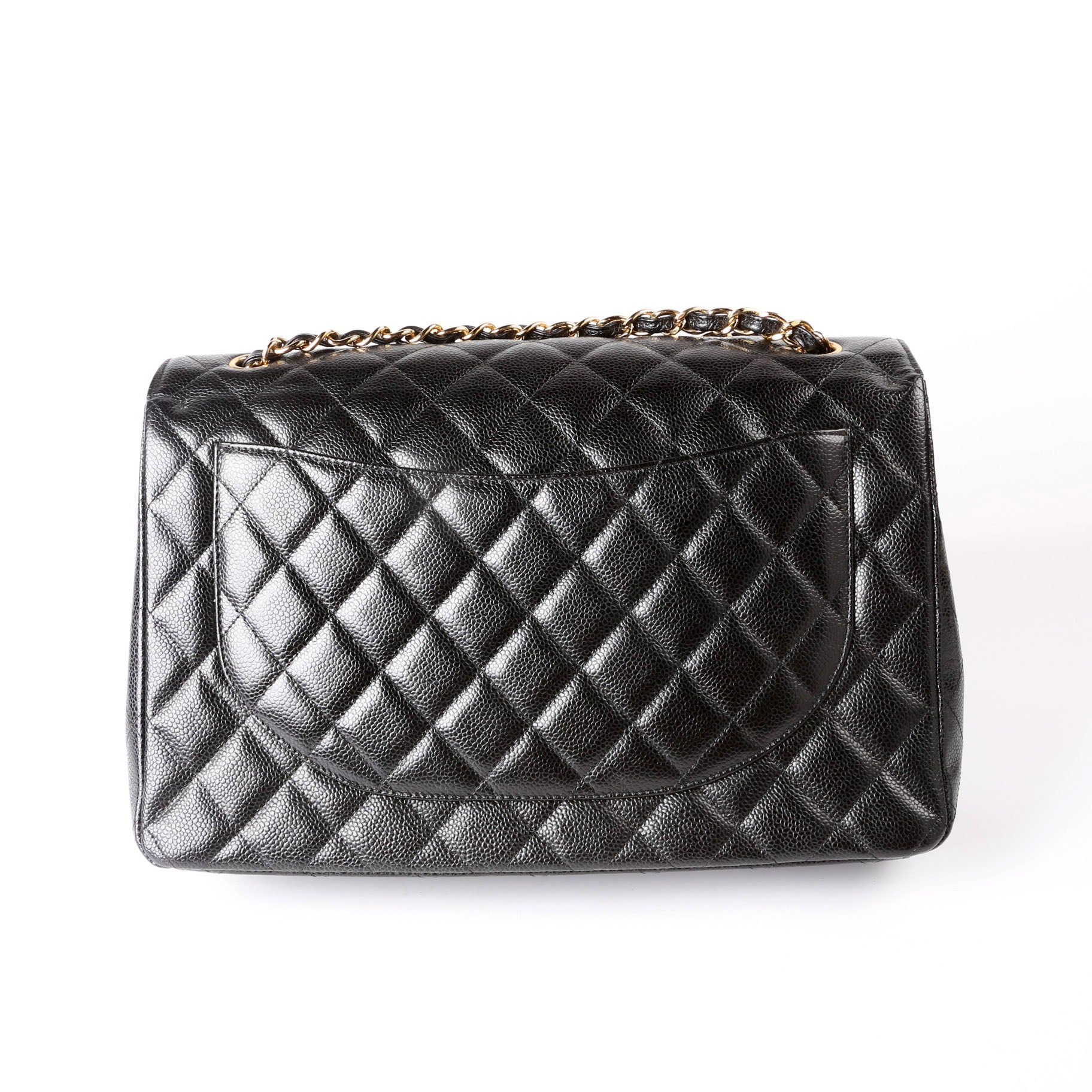 Classic Flap Max Caviar 14-16M Black
