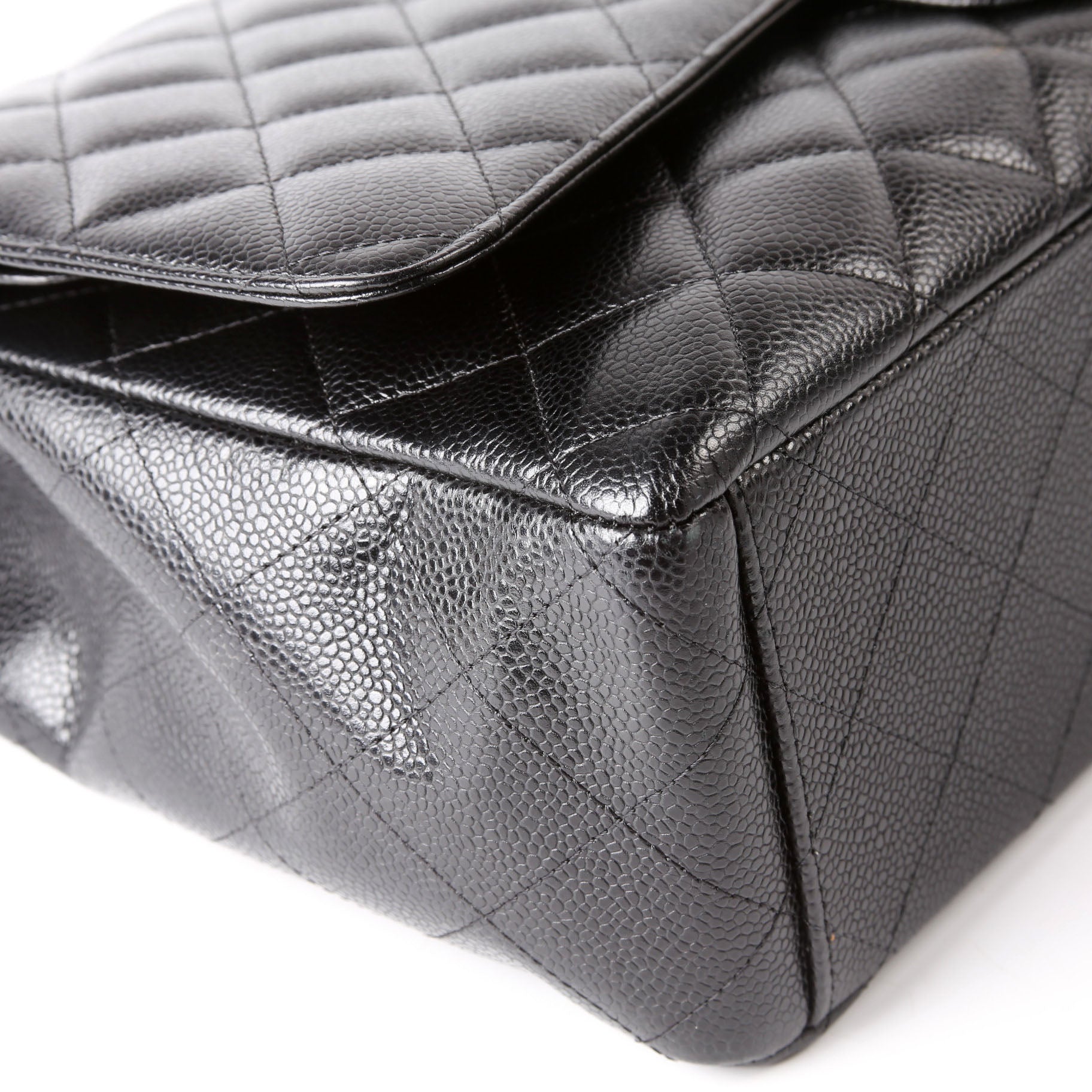 Classic Flap Max Caviar 14-16M Black
