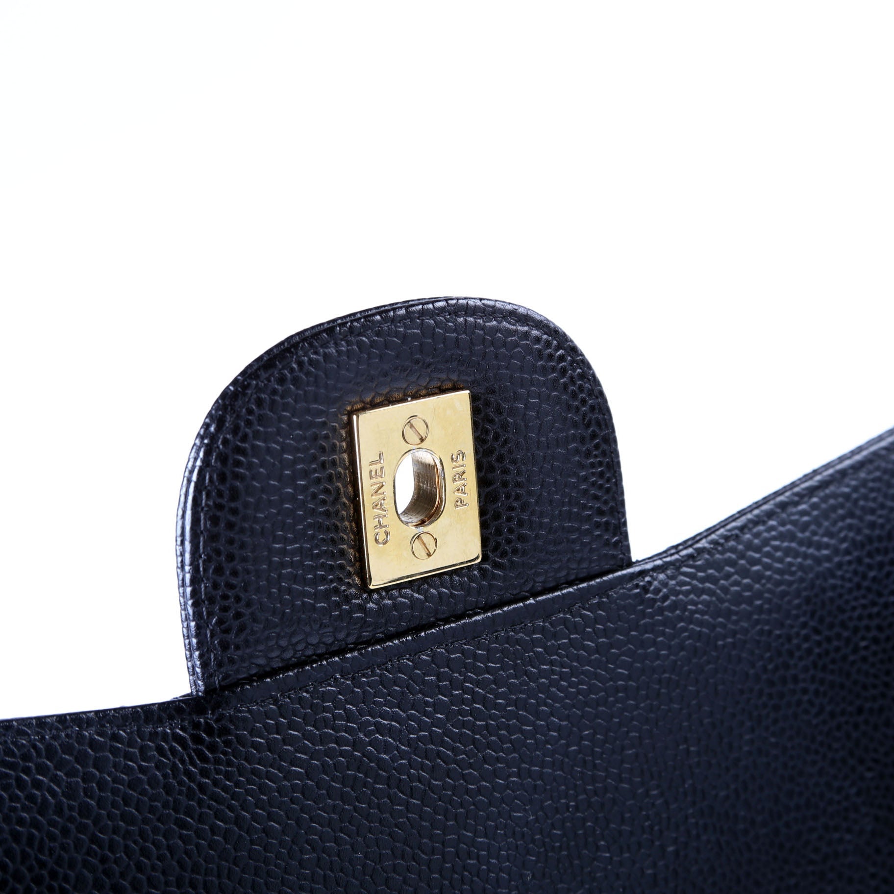 Classic Flap Max Caviar 14-16M Black