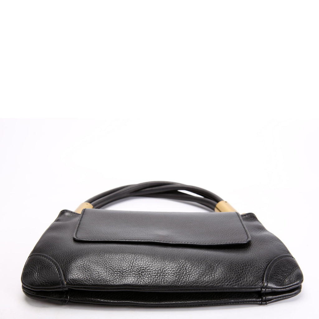 108596 Leather Lady Satchel Vintage Black