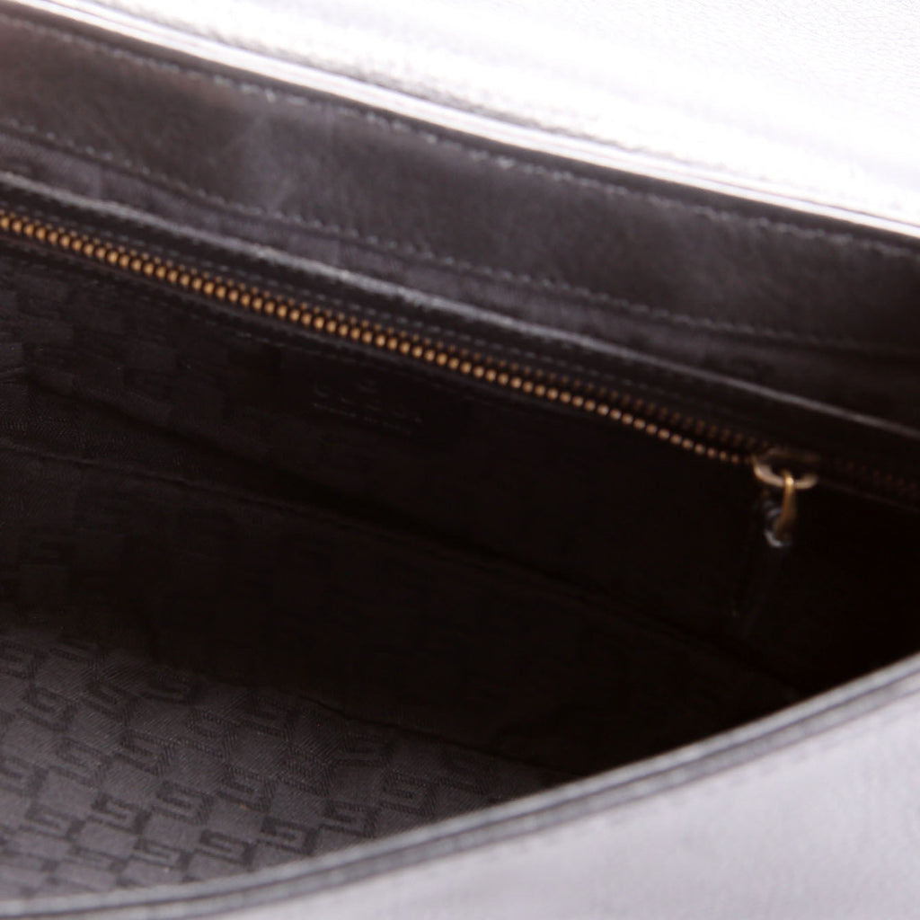 108596 Leather Lady Satchel Vintage Black