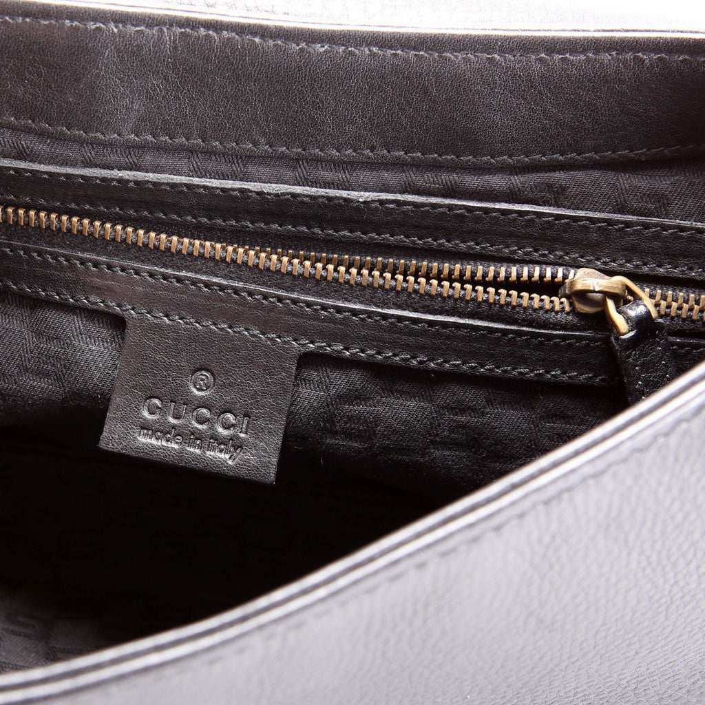 108596 Leather Lady Satchel Vintage Black