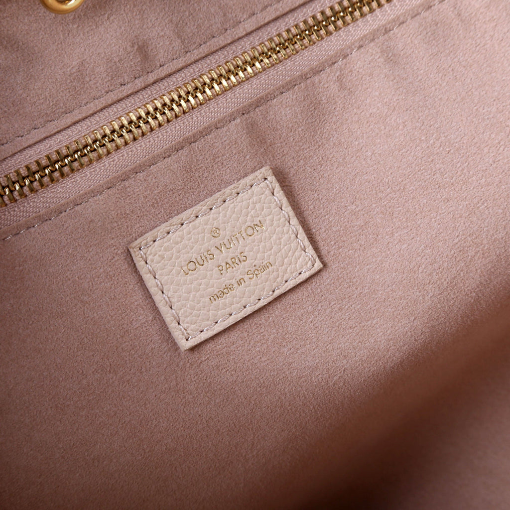 Neverfull With Wallet MM Bicolor Empreinte Cream