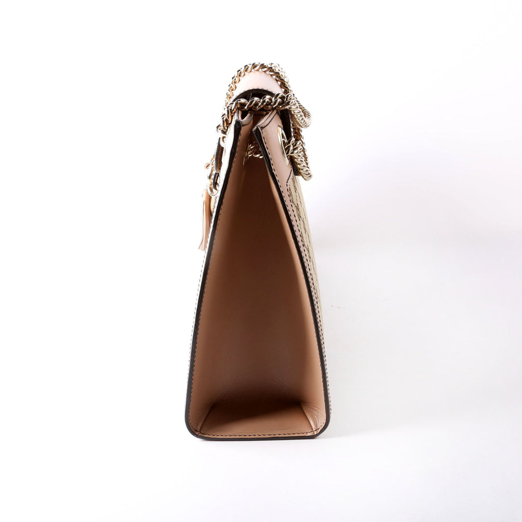 295403 GG Canvas Emily Chain Shoulder Bag Tan