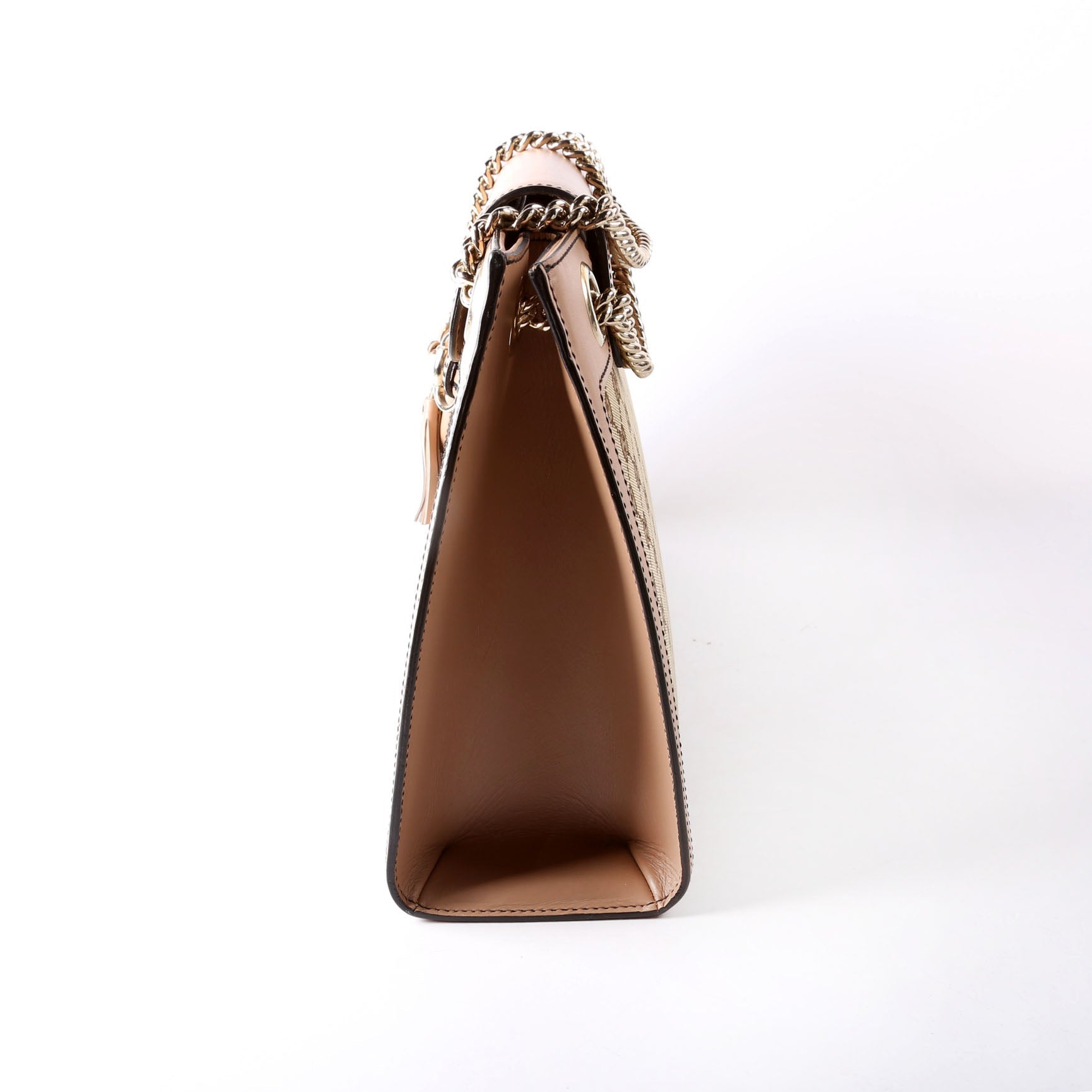 295403 GG Canvas Emily Chain Shoulder Bag Tan