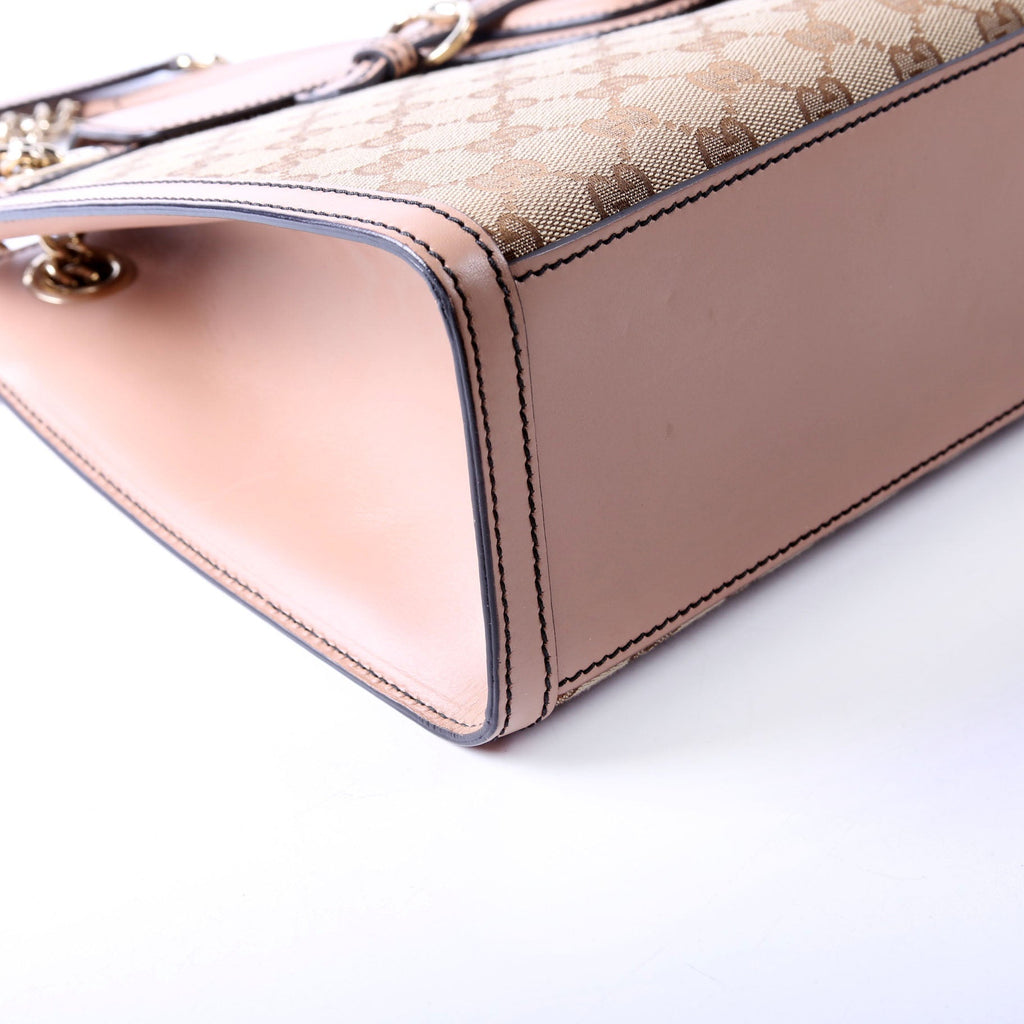 295403 GG Canvas Emily Chain Shoulder Bag Tan
