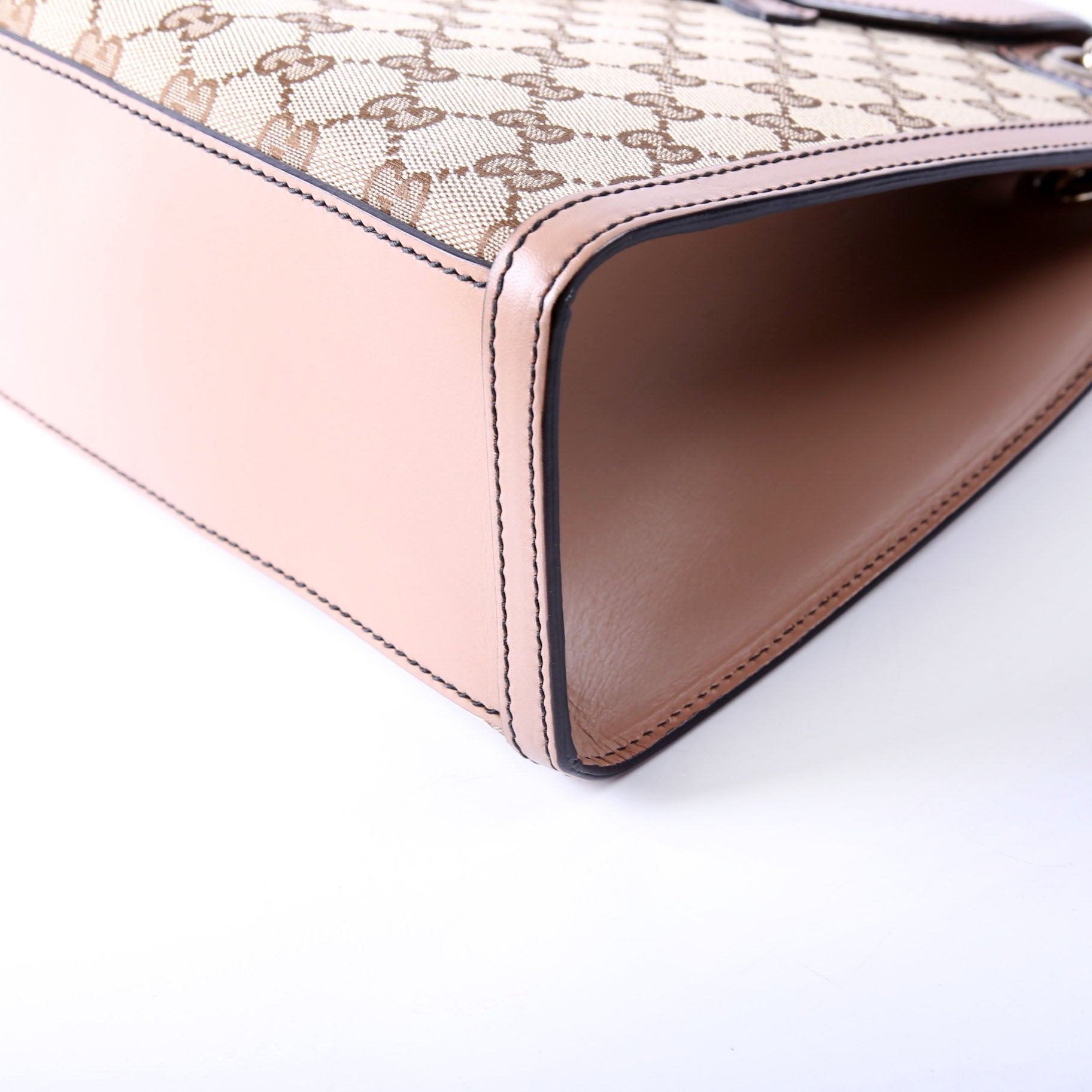 295403 GG Canvas Emily Chain Shoulder Bag Tan