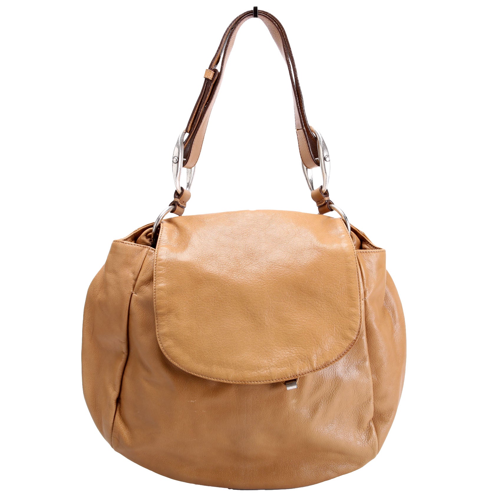 Rive Gauche Shoulder Bag Vintage Tan