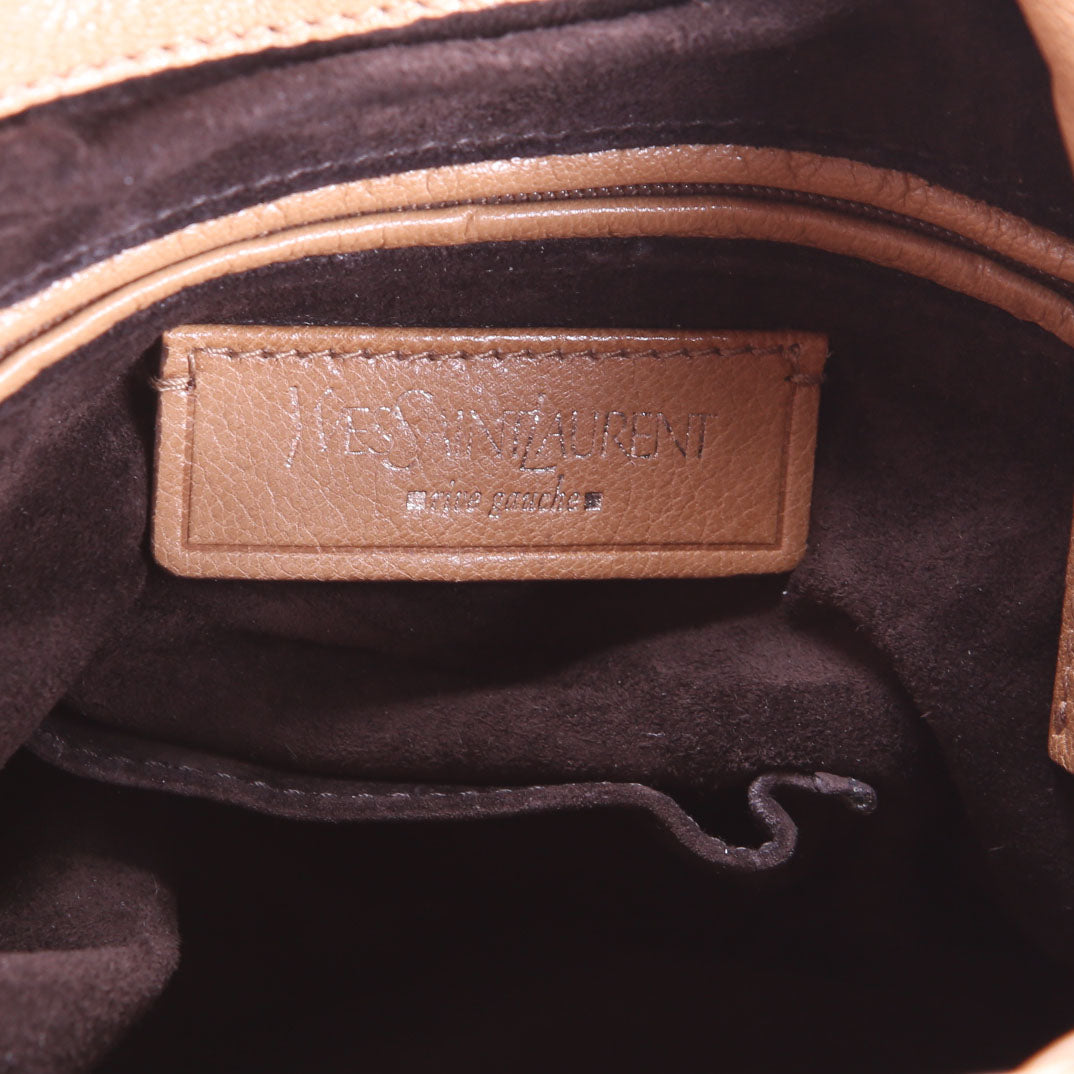 Rive Gauche Shoulder Bag Vintage Tan