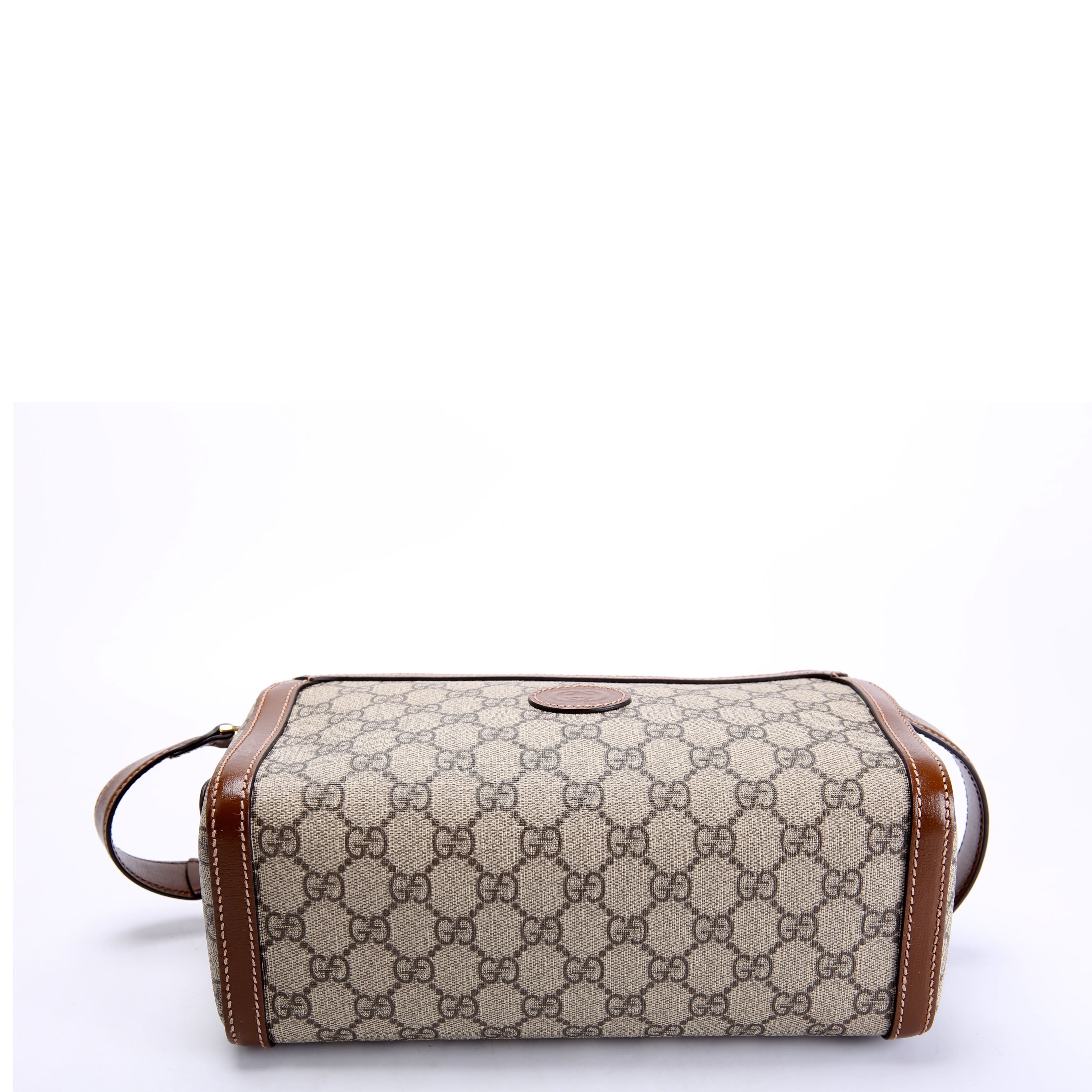 Gucci 730116 GG Supreme Interlocking G Pouch Brown