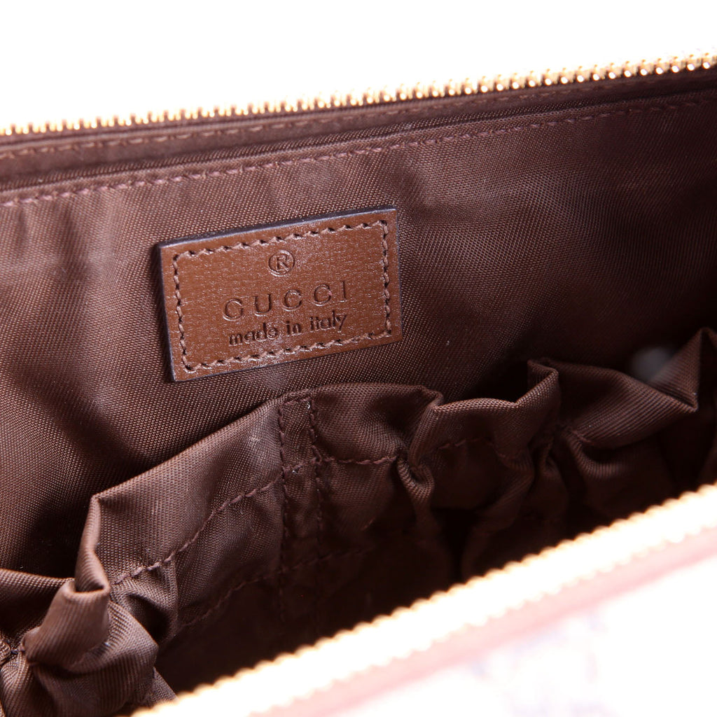 Gucci 730116 GG Supreme Interlocking G Pouch Brown
