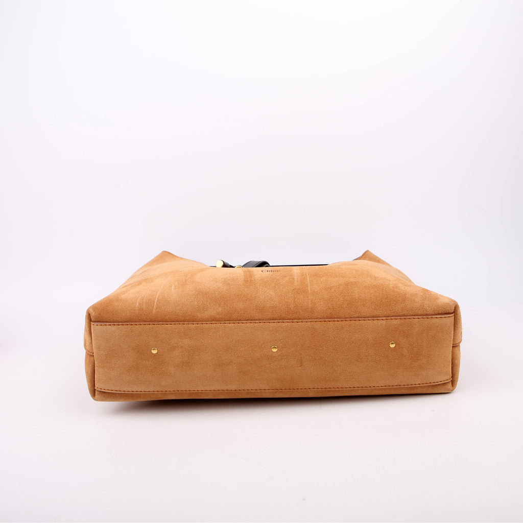 Marcie Hobo Nubuck Leather Brown