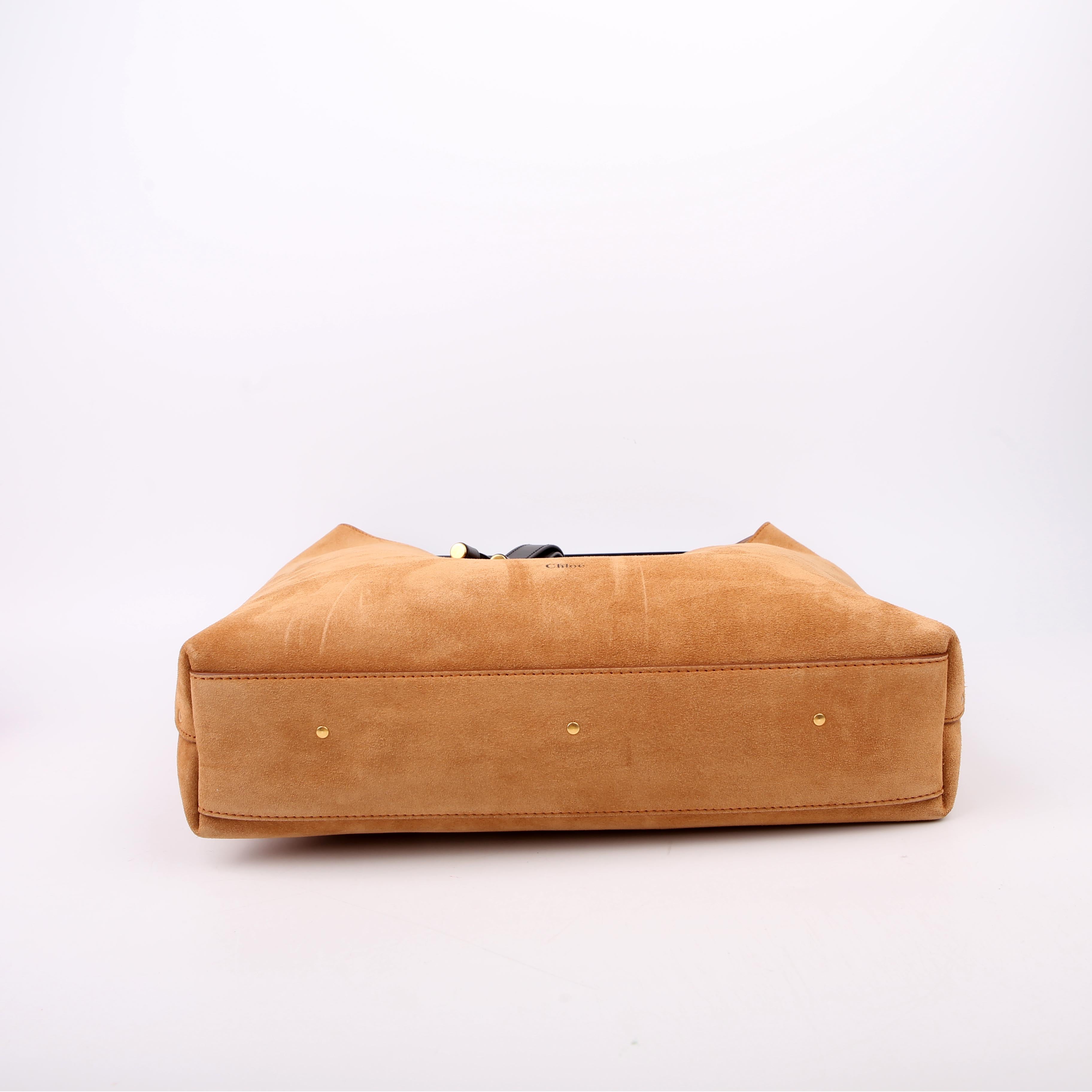 Marcie Hobo Nubuck Leather Brown