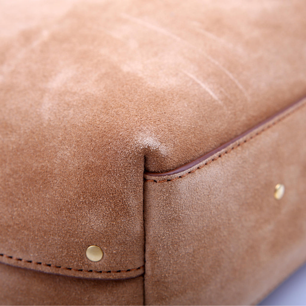 Marcie Hobo Nubuck Leather Brown
