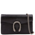 Gucci 476432 Dionysus Leather Super Mini Black