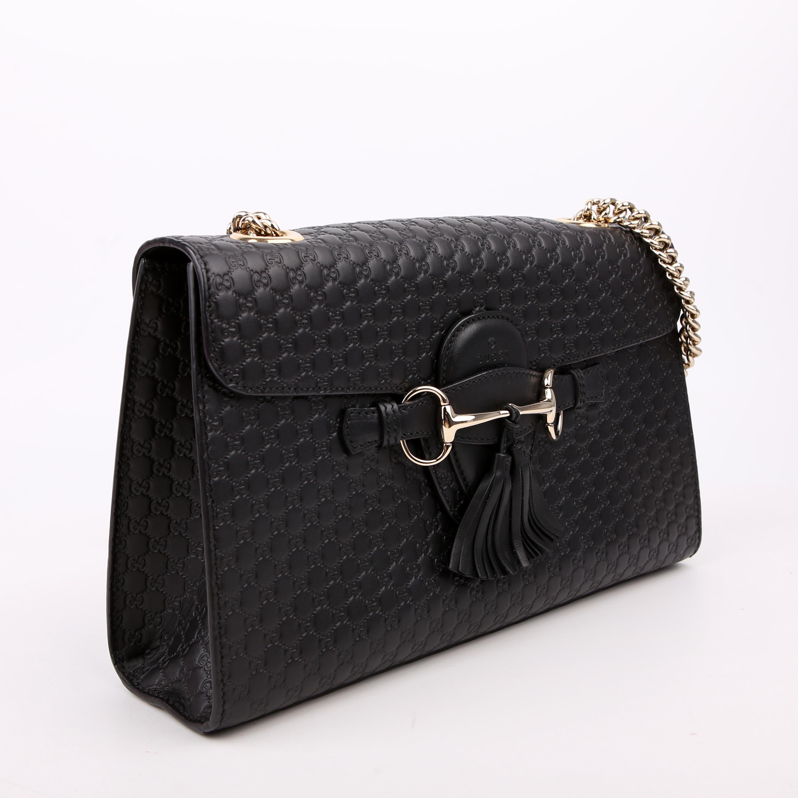 449635 Emily Micro Medium Chain Black
