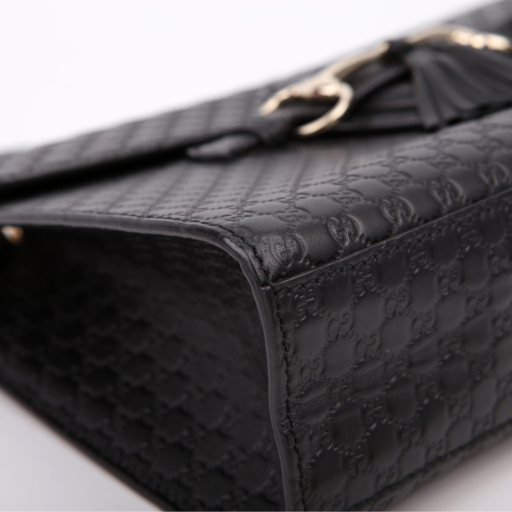 449635 Emily Micro Medium Chain Black