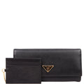 Saffiano Chain Wallet 1MH132 Black