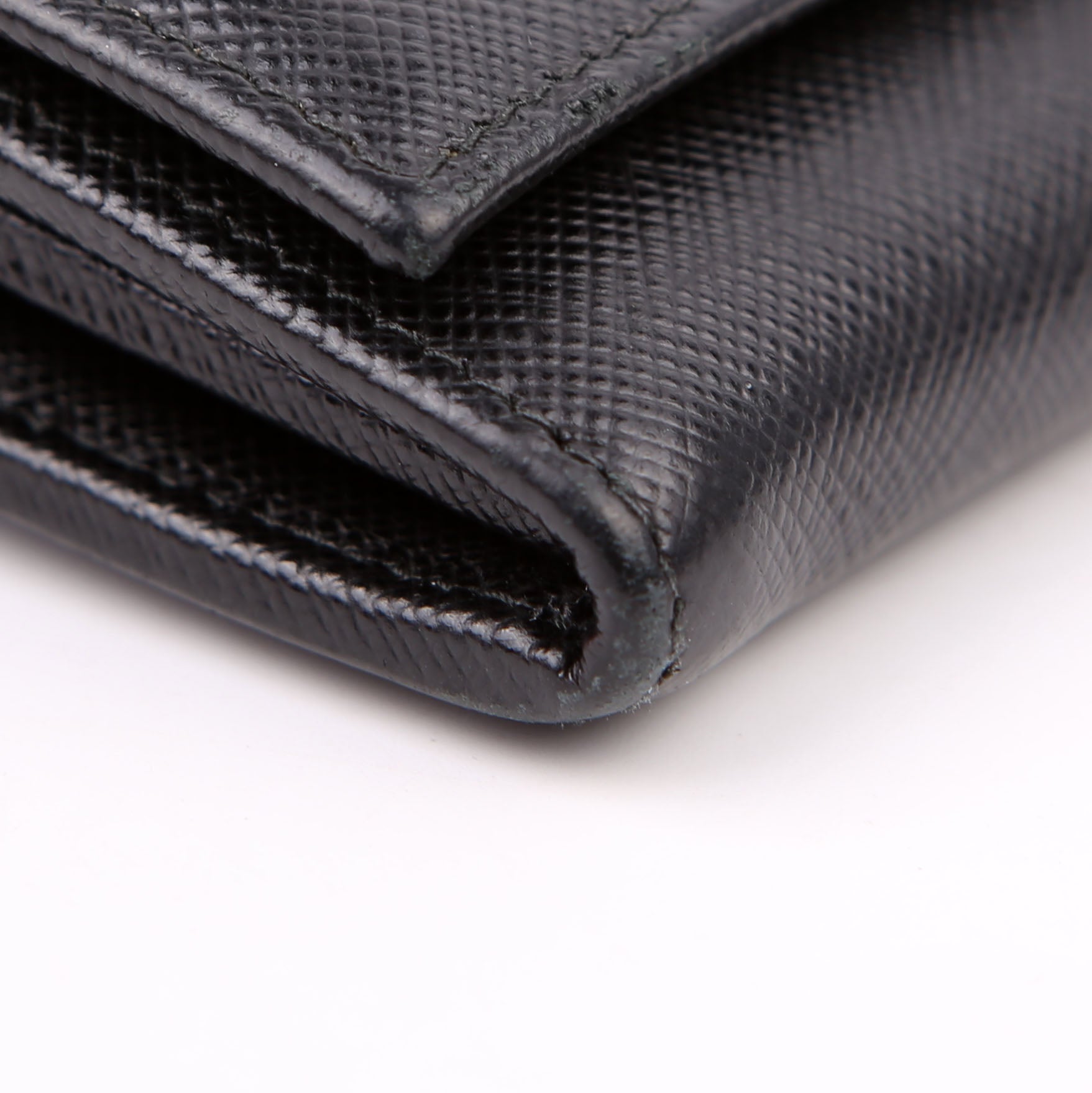 Saffiano Chain Wallet 1MH132 Black