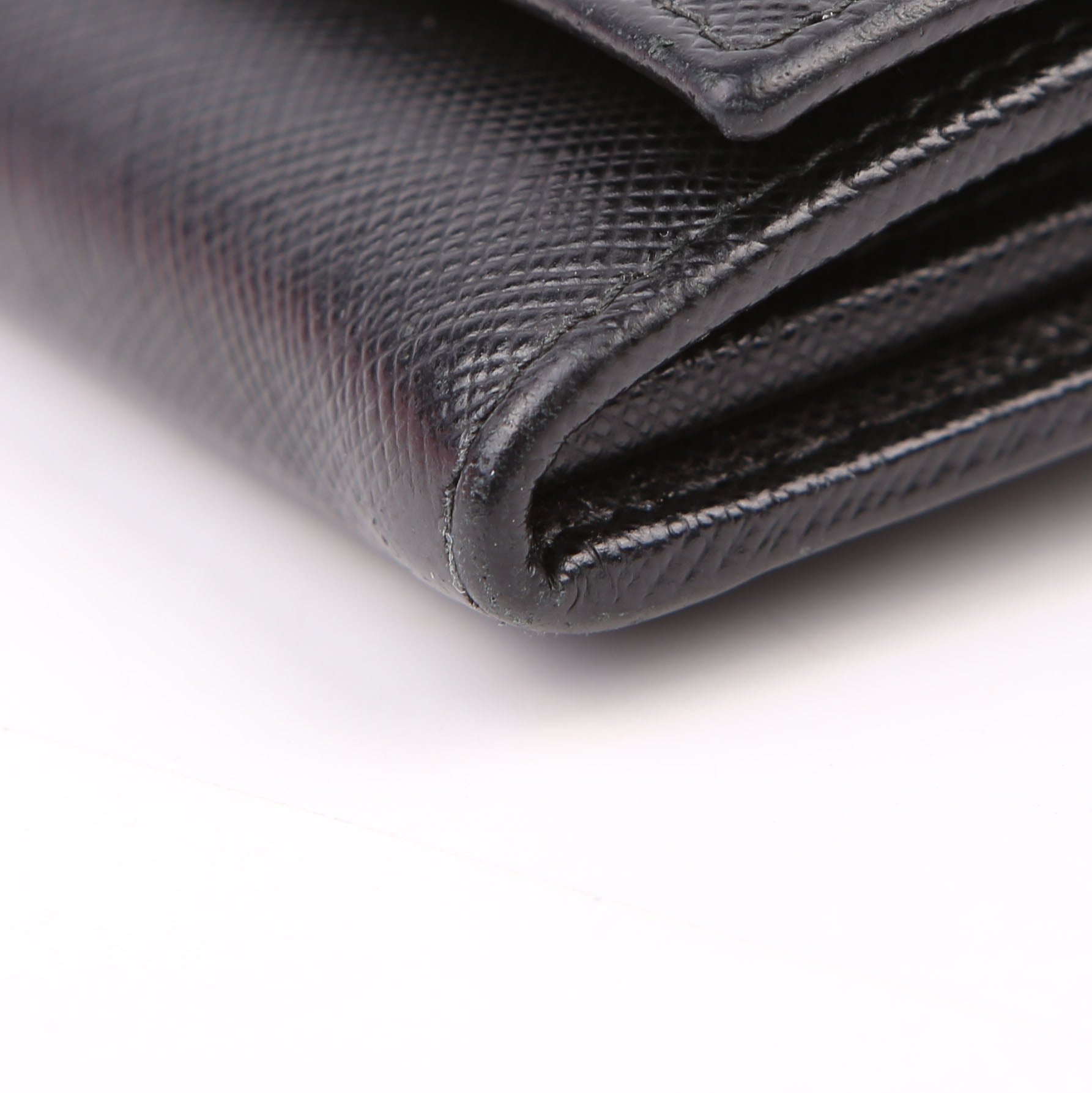 Saffiano Chain Wallet 1MH132 Black