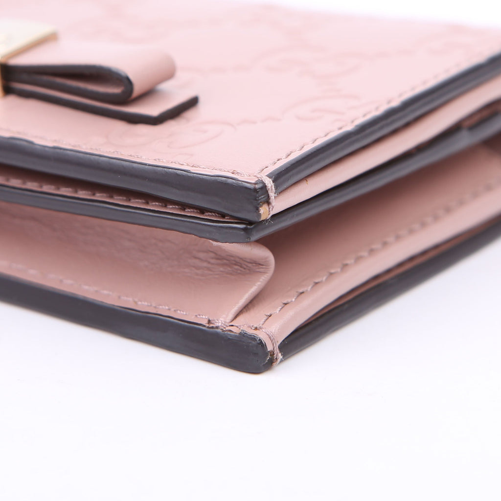 406924 Guccisima Card Holder Pink