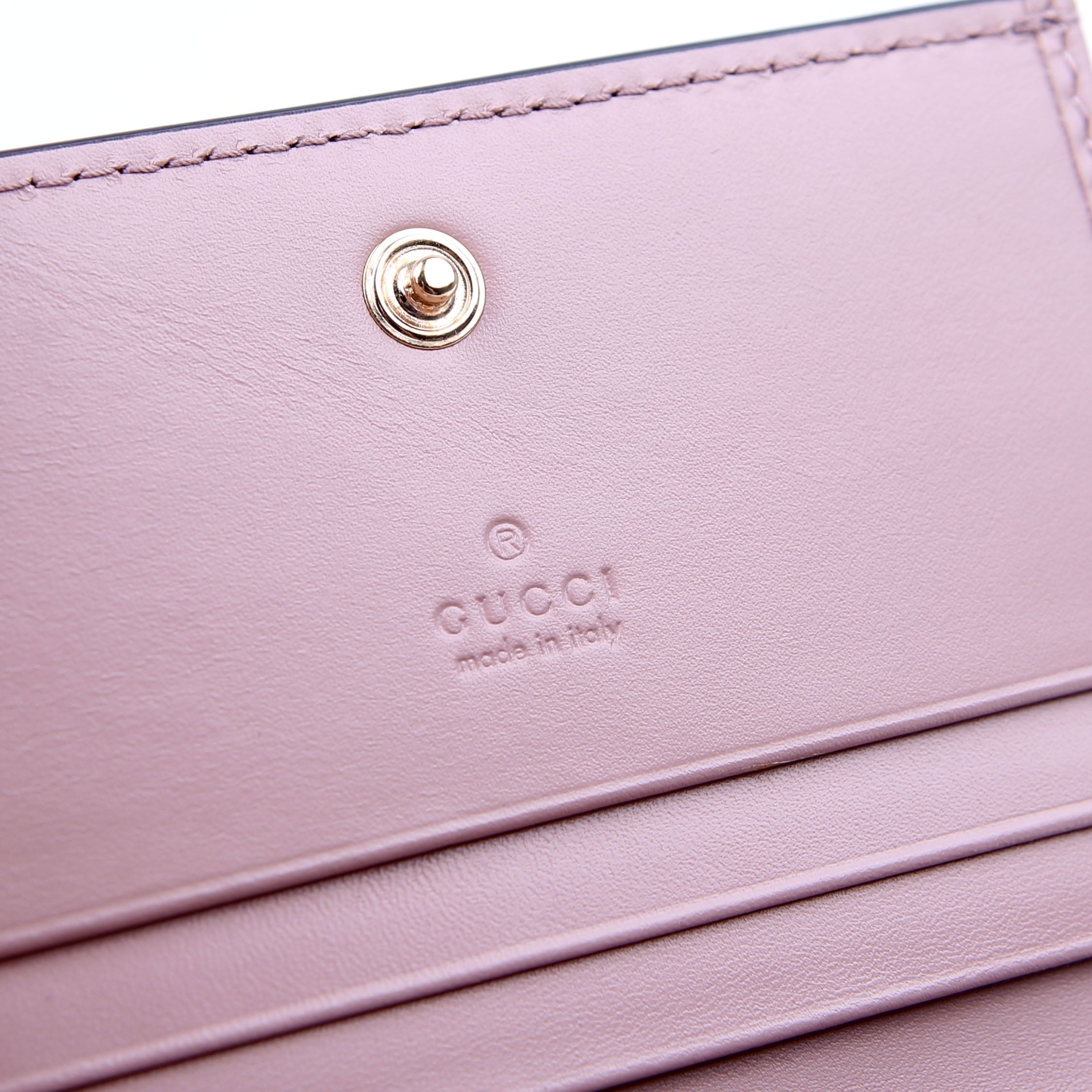 406924 Guccisima Card Holder Pink